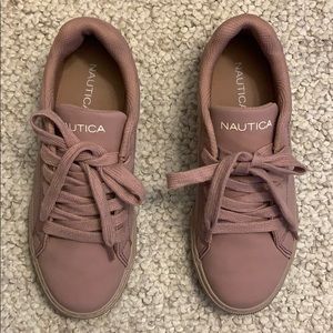Nautica sneakers. Mauve color